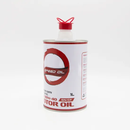 1L Round Motor Oil Tin Can