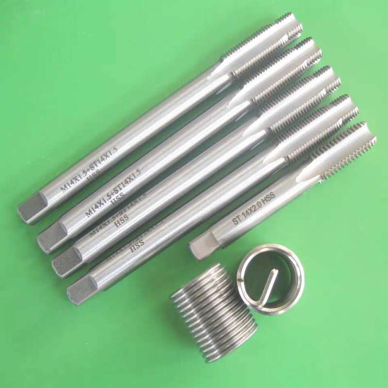 HSS Two-in-One Bottom Tap High-Speed Carbon Steel Die for Thread Tapping Metric Standard Straight Flute Hand Tap