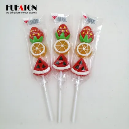 Creative Fruit Flavor jelly candy toys jelly Pop Candy cartoon jelly pop candy