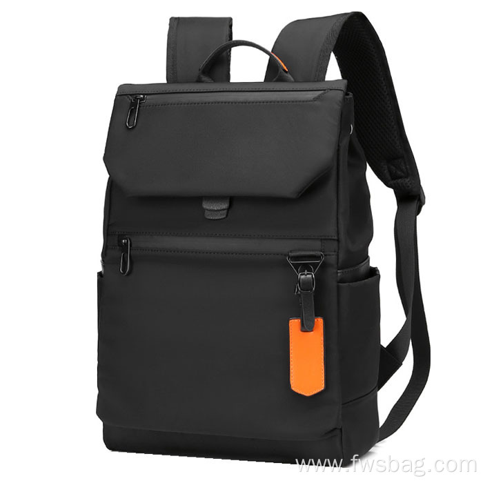 Nylon backpacks high capacity travel business multi functional water-proof USB charging port laptop backpack bags for men