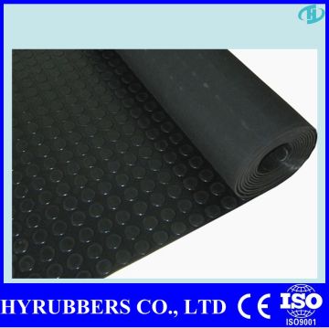Round button rubber mat for parking