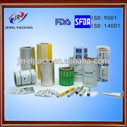 pharmaceutical Blister golden foil aluminum foil packaging