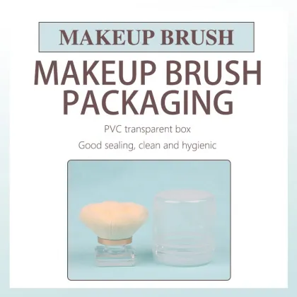 Mushroom Head Nail Dust Brush Foundation Brush Portable Transparent Base Loose Powder Makeup Brush