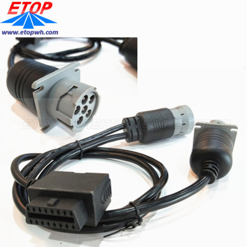 Cáp chẩn đoán Nữ OBD2 đến Đầu nối J1708 Nữ