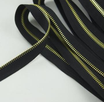 High Strength zip yard Brass zipper in roll