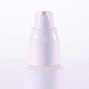 Special shape glass bottle with white pump