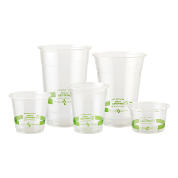 transparent disposable PLA Plastic cup