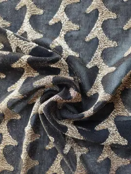 Nylon Gold Lurex Jacquard