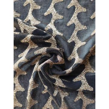 Nylon Guld Lurex Jacquard