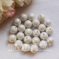 Round AB finished acrylic beads solid colors spacer beads