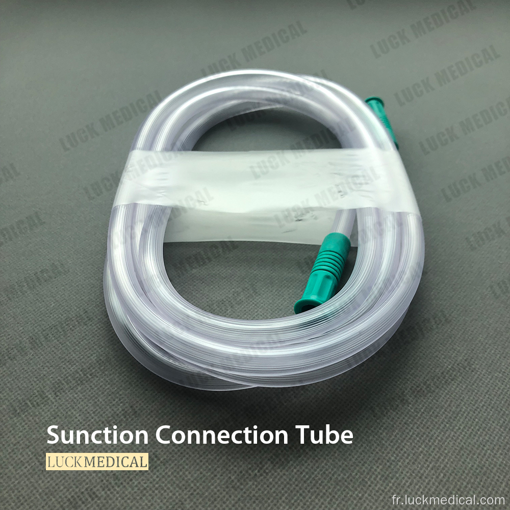 Tube de connexion d&#39;aspiration jetable avec capuchon