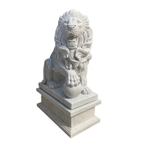 Customizable Size Marble Animal Statues for Entrance