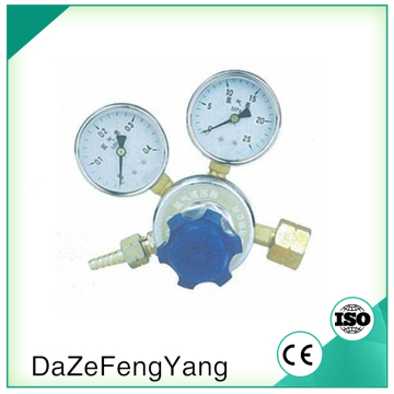 Hydrogen gas regulator high/low pressure regulator with gauge