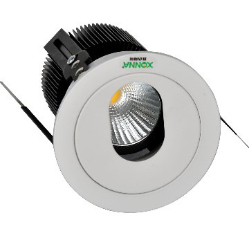 turbo heat-sink cob 7W down light Hotel spotlight , 90lm/W