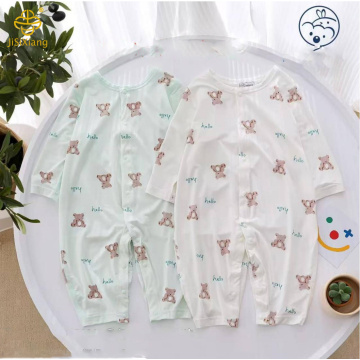 귀여운 만화 자동차 인쇄 아기 점프 수트