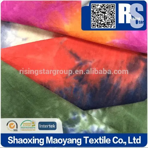 Risingstar wholesale China Factory Woven Cotton Tie Dyed fabric
