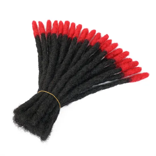 natural black blonde Two tone ombre 20 inches Soft Ombre Handmade Dreadlocks Hair Synthetic Faux Hair