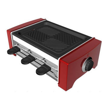 Raclette Grill for 6 persons, made of stainless steel, food safe