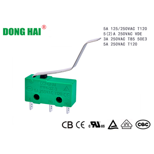 Microinterruptor subminiatura de pequeno porte