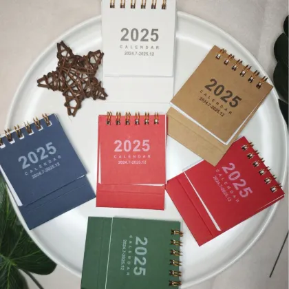 2025 Mini Coil Small Desktop Calendar