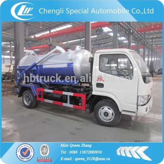 Dongfeng 3000L small sewage suction truck