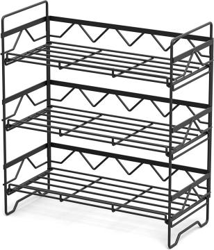3 Tier Black Spice Rack Organizer για πάγκο