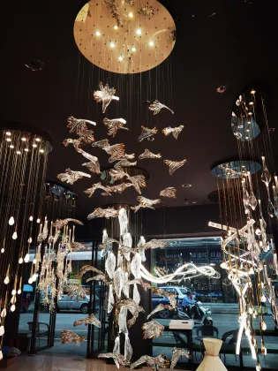 VEKO Lamps Pendant Lighting: Modern Chandelier for Living Room, Hotel, Restaurant