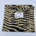 Tiger Stripe Pattern Polyester Lurex Blend Cloth