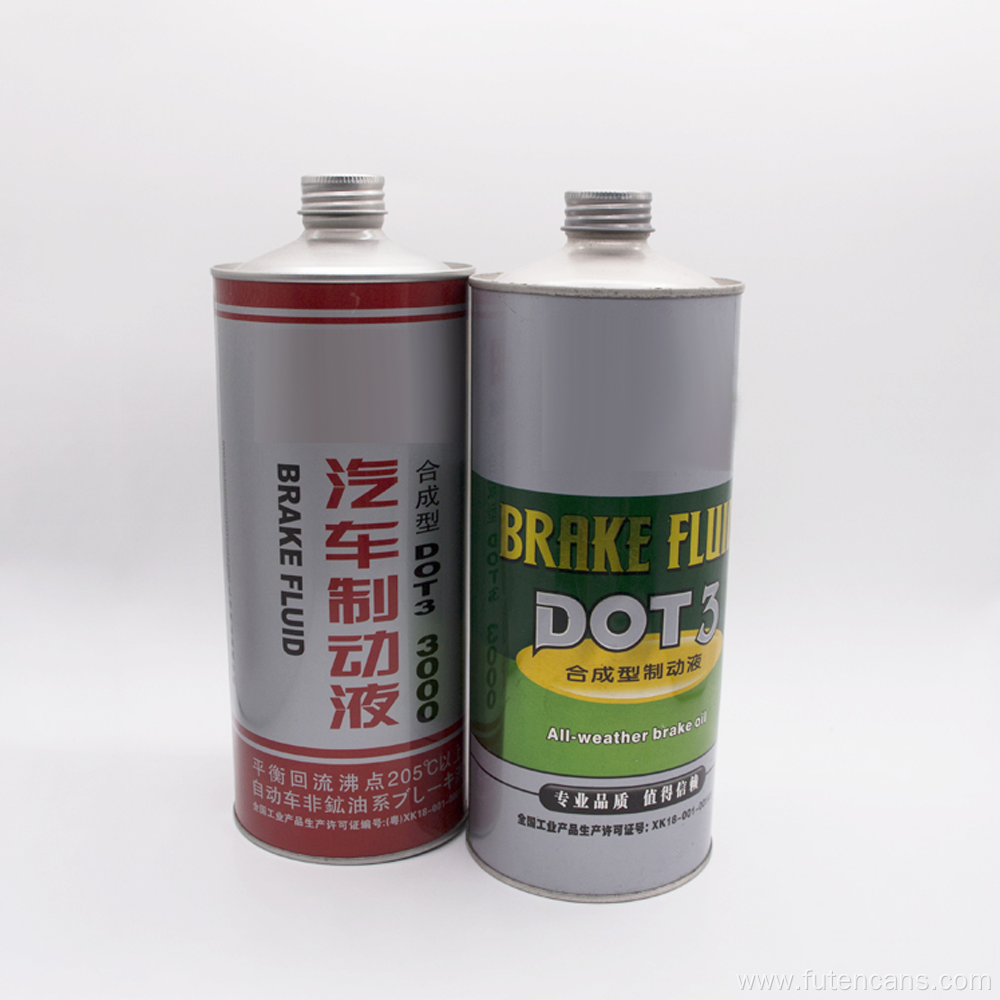1L Cleaning Brake Fluid Metal Cans