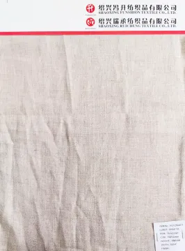 Pure Linen Dyed Cream Coloured Fabric