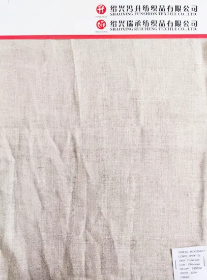 Pure Linen Dyed Cream Coloured Fabric