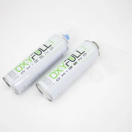 Empty 600ml Custom Aerosol Tin Can Oxygen Can