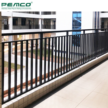 Aluminum Balcony Picket Railing and Handrail Designs for Modern Outdoor Fences
