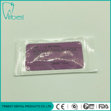 Disposable Medical Steriled Polyglycoluc Surgical Braided