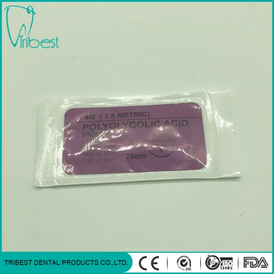 Disposable Medical Steriled Polyglycoluc Surgical Braided