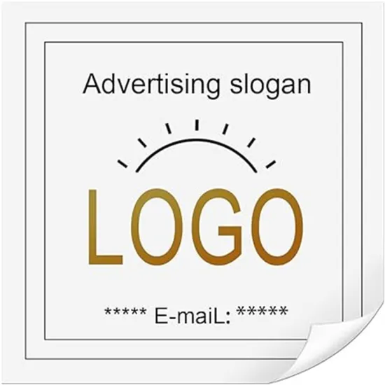 Custom logo round sticker label