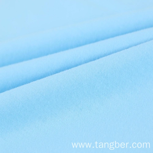 Sky Blue Cotton Plain Single Jersey Sinker Fabric