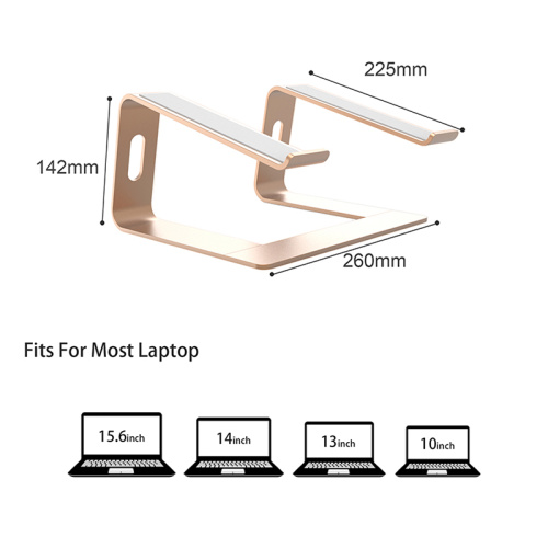 Verstellbarer Laptopständer für Schreibtisch, Aluminium