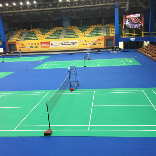 Tecnología portátil de cremallera con tapete para cancha de bádminton