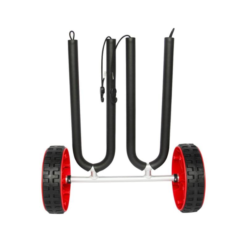 Aluminum double surfboard cart