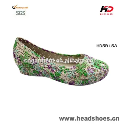 ladies low wedge pcu shoes
