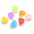 Nouveau charme en forme de coeur Cabochon Flatback perle pour artisanat fait à la main décoration enfants jouet ornements perle charmes