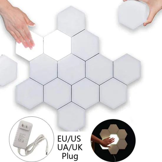 EU US UK Quantum LED Modular Touch Sensitive Hexagonal Wall Lamp