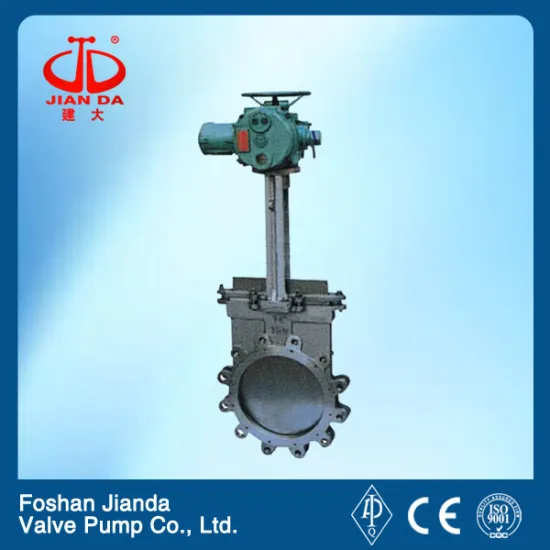 10" electric knife gate valve with actuator eexd II t4