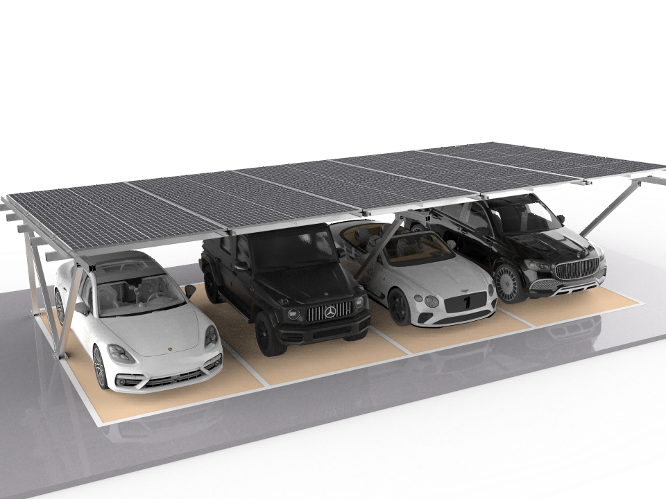 N-shaped Parking Shed Assembly