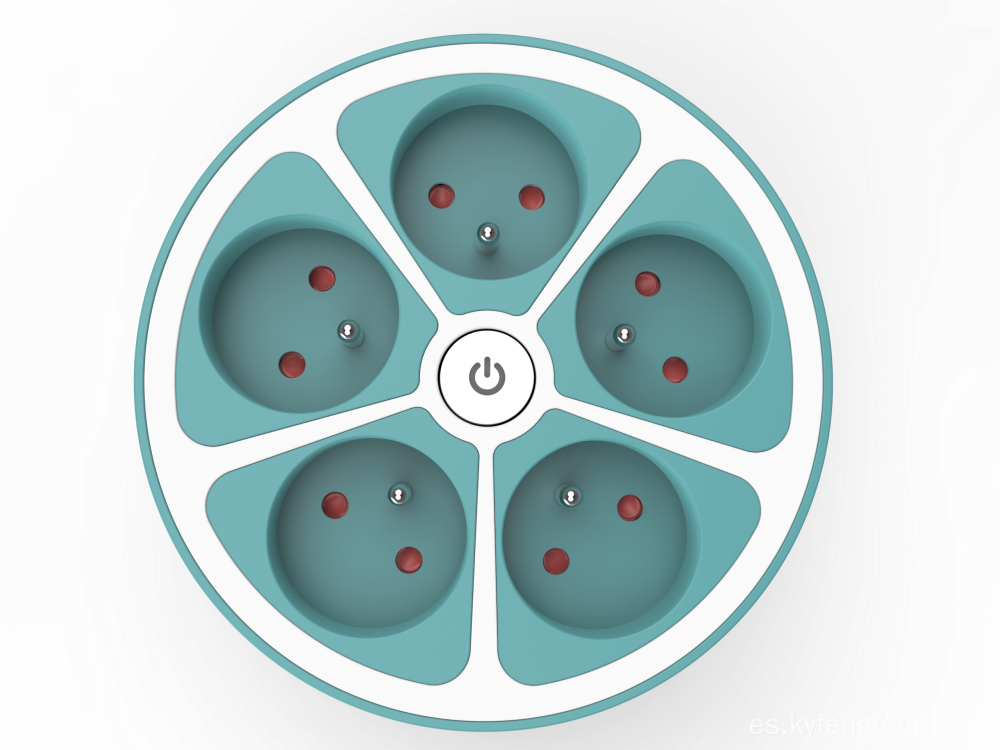 Strip de alimentación francesa de la nueva mesa de 5 outlet