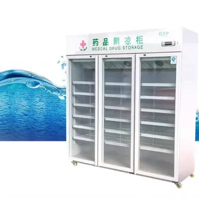 Standard Type Three Door Direct Cooling Commercial Beverage Refrigerator Drinks Chiller Wine Cooler for Supermarket