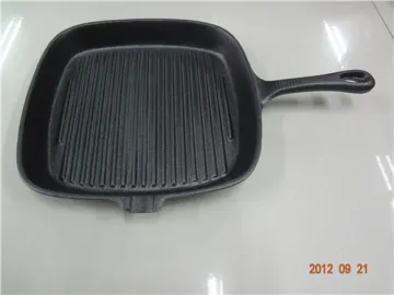 Square Preseasoned Cast Iron Fry Pan