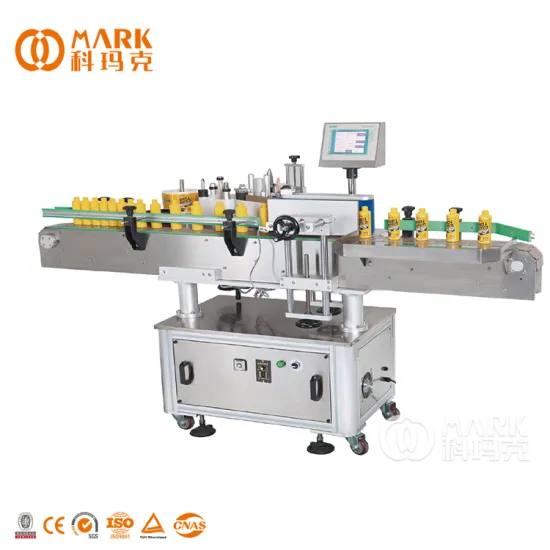 Automatic Sticker Labeling Machine for Square Bottle, Round Flat PET/GLASS/CAN