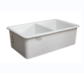 Low Price Wholesale White Ceramic Double Bowl Farmhouse Kitchen Sinks